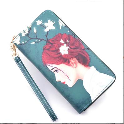 China Convenient Storage For Cards And Wallets To Prevent Theft Latest Fashion Leather Printed Wallets For Women Card Holder Wallet Women for sale