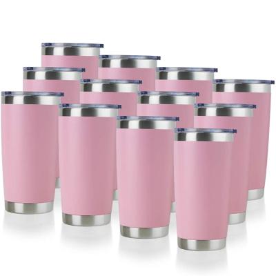 China Durable Double Wall Stainless Steel Tumbler Vacuum Insulated Sublimation Tumbler Cups With Lid for sale