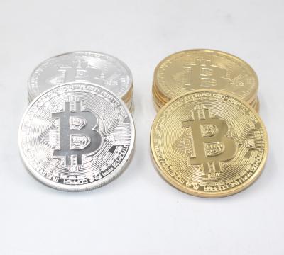 China Original World Limited Edition Bitcoin Collectors Btc Coin Metal Commemorative Gold Plated Bitcoin Coin for sale