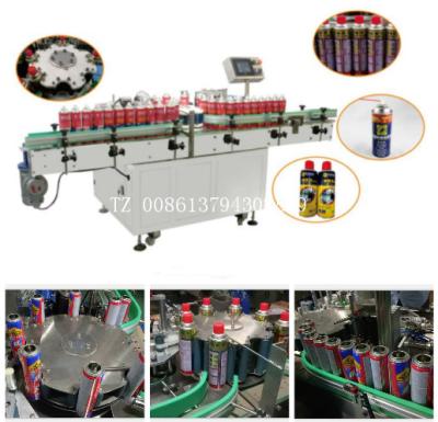 China Touch Screen Steuerung der Aerosol-Spray-Rohr-automatische Flaschen-Etikettiermaschine-LED zu verkaufen