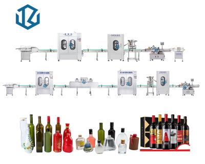 China Vial Vodka Wine Alcohol Rinsing Capping Bottle Filling Line for sale