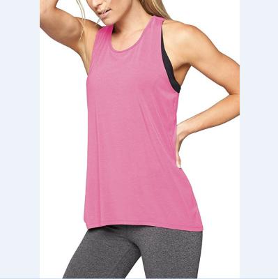 China New Style New Logo Ladies Gym Wear Wholesale Custom Summer Breathable Fitness Workout Sport Wears Yoga Sleeveless Breathable Top for sale