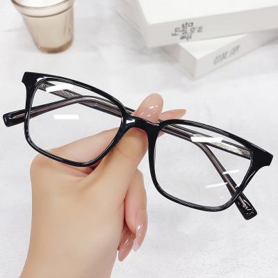 China Square Eyewear Blocking Frame High Quality Vintage Eyeglass Glass Blocking Square Blue Light Optical Transparent Frames for sale