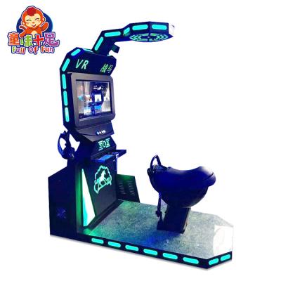 China Metal 9D Vr game machine horse simulator racing equipment Vr riding simulator vr shooting war horse for sale