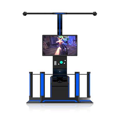 China VR Running Machine 9D Virtual Reality Space Simulator Shooting Game Machine Walking Platform 150*150*240cm for sale