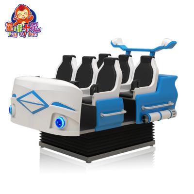 China VR Simulator Roller Coaster 9D VR Game Machine 9D Virtual Reality 6 Seats Spaceship Simulator Game Machine 325*253*197cm for sale