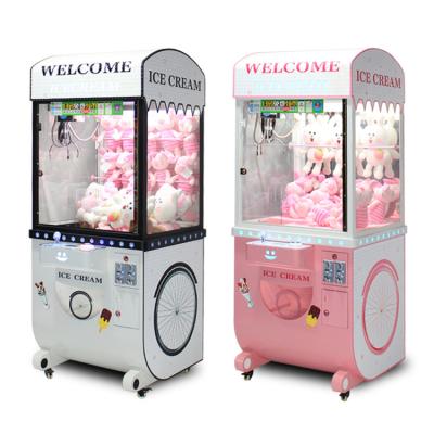 China Factory Arcade Game Mini Plush Toy Crane Claw Machine Gift Vending Machine L81*W92*H204 for sale