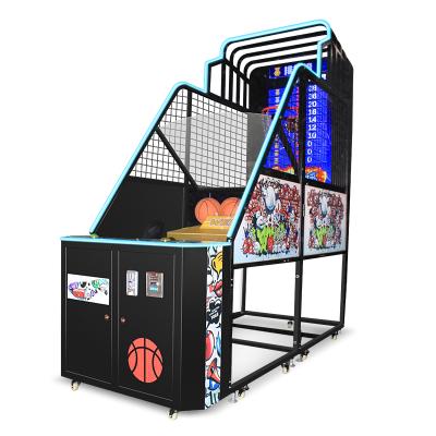 China Video Shooting Machine Collapsible Automatic Arcade Game City Basketball Machine L250*W100*H255 Te koop