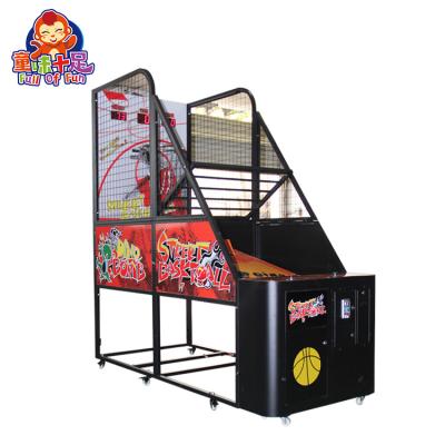 China Coin Operated Street Foldable Basketball Basketball Arcade Basketball Game Machine 100*230*240cm Te koop