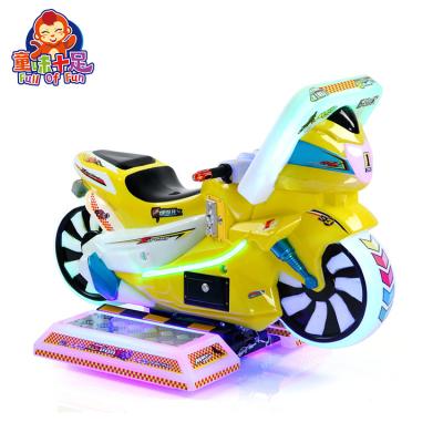 China Super Arcade Video Games Kids Motorcycle Game Pusher Coin Pusher Motorcycle Games Indoor Arcade 90*138*102cm Te koop