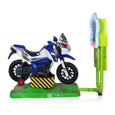 China Metal+electric coin operated kiddie ride machine motorcycle acrylic kiddie rides game machine for sale Te koop