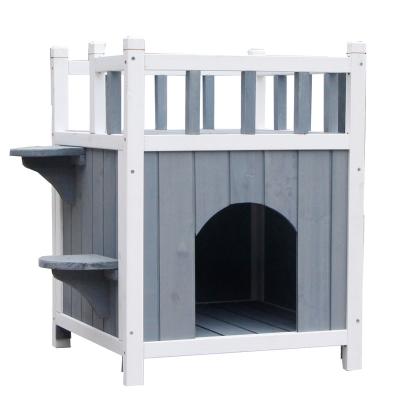 China Breathable Wooden Products Small Animal Wooden Pet Cat House for sale