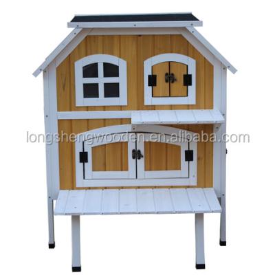 China 2022 new style luxury wooden cat house viable for outdoor for sale