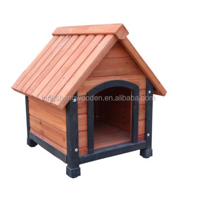 China 2022 Small Size Outdoor Wooden Kennel Pet House Dog Kennel Windproof for sale