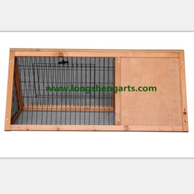 China Viable Triangle Wooden Rabbit Cage for sale