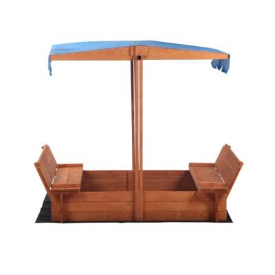 China Factory production of children's amusement toys lift outdoor children's wooden sandbox for sale