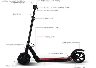 China 8 Inch Mini Colorful Foldable Electric Scooter For Adults With Lithium Battery for sale