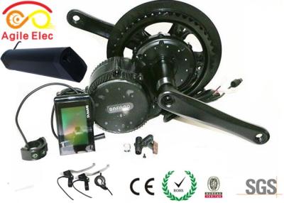 China Bafang Mid Crank Drive Electric Bicycle Motor Kit With Thunder Type Battery for sale