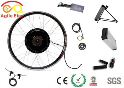 China 36V 500W Hub Black Wheel Motor Kit With Rear Rack Type Battery for sale