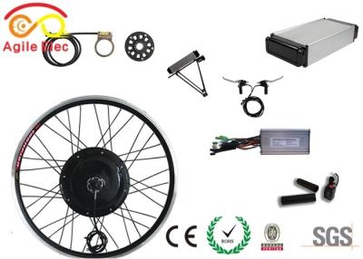 China 500W Electric Bike Wheel Motor Kit With Rear Rack Lithium Battery for sale