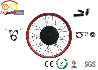 China Gearless Hub Motor 1000 Watt Electric Bike Conversion Kit With 26 * 4.0 Rim for sale