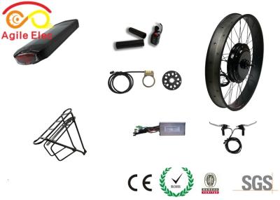 China Powerful Hub Wheel Fat Tire Electric Bike Conversion Kit With Pedal Assist Sensor for sale