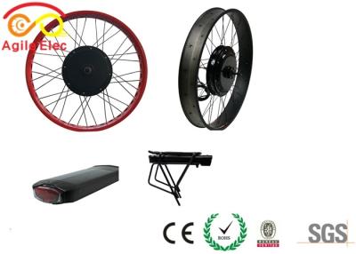 China All Terrain Electric Fat Bike Conversion Kit , Fat Tire Bike Motor Kit With LCD Display for sale