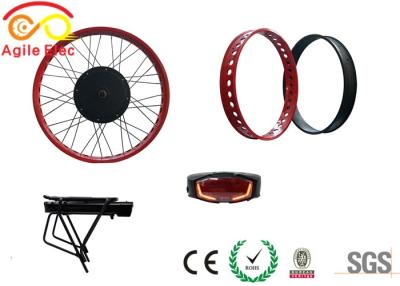 China 500W Hub Wheel Fat Tire Electric Bike Conversion Kit With Star One Type Battery for sale