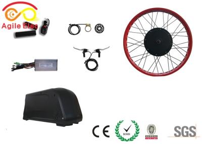 China Brushless Gearless Motor Fat Tire Electric Bike Conversion Kit 26 Inch Wheel for sale