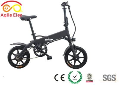 China Battery Powered Motorized Folding Bicycle , Long Range Foldaway Electric Bike for sale