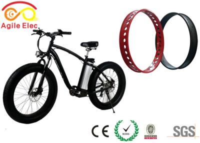 China High Speed Fat Tire Beach Cruiser , Electric Beach Cruiser Bike With Geared Rear Hub Motor for sale