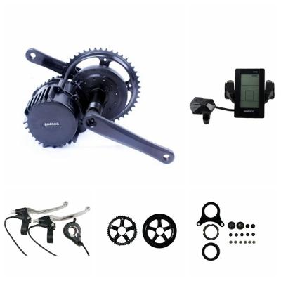 China Portable Electric Bike Crank Motor Kit , Electric Mid Drive Bike Kit With LCD Display for sale