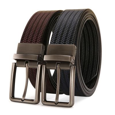 China Use on Famous Designer Rotating Men Leather Belts Factory Brand Pin Buckle Fashion Both Sides Wholesale Belt Luxury Casual Business Dress for sale