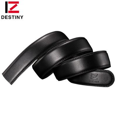 China 5colors business width 3.5cm for automatic buckle high quality leather belt without buckle for sale