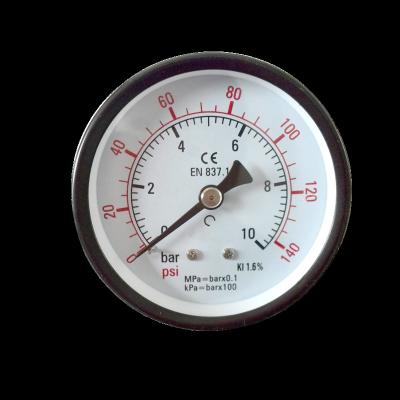 China White palstic high quality air pressure gauge instruments, PSI pressure gauge price for sale