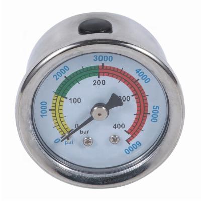 China Brass or Stainless Steel 304 Pressure Gauge for Scuba Tank Compressor, Scuba Diving Air Compressor Meter Gauge for sale