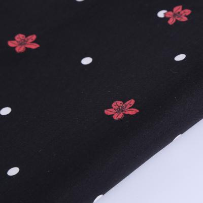 China Stain Resistant Fabric Spandex Custom Printed Double Cotton Dyed Fabric For Garment for sale