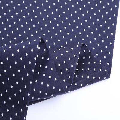 China Wholesale Stretch Factory Twill Polka Dot Printed Customized Spandex Fabric for sale