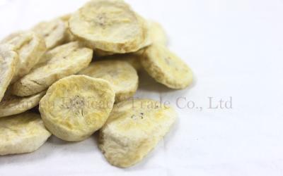 Chine Les nourritures déshydratées par casse-croûte sains ont lyophilisé des tranches de banane pour la partie à vendre