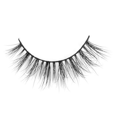 China 2022 Best Short 15mm Luxury Natural Mink Lashes 3D Natural Mink Lashes for sale