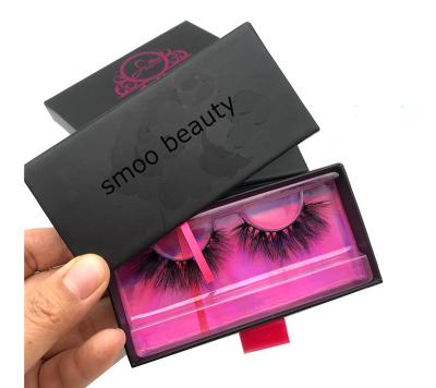 China Natural Eyelash Vendor Customized Boxes With Custom Plastic Paper Wick Black Book Packaging And Custom Eyelash for sale