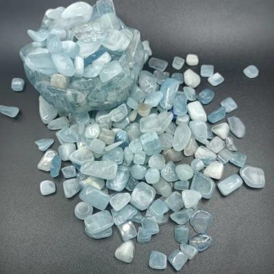 China China Hot-sale high quality cheap natural crystal stone tumbles green blue chips for healing for sale