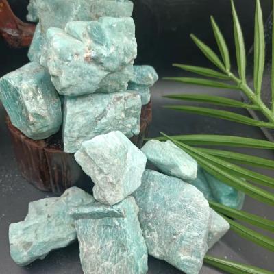 China China wholesale amazonite raw crystal stone green gemstone for healing for sale