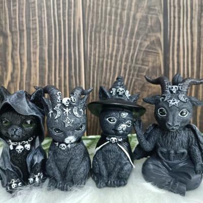 China China wholesale high quality popular cheap black resin magic cat for decoration for sale