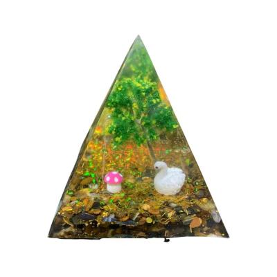 China Interior Decoration Resin Processing Handwork Crystal Decoration Three Dimensional Augen Decorations for sale