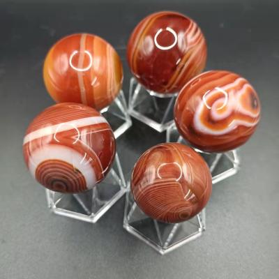 China China wholesale high quality red lace agate hot-selling natural crystal stone sphere for sale for sale