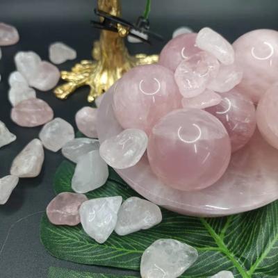 China China high quality popular natural crystal stone rose quartz sphere for healing for sale