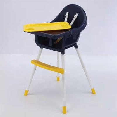 China Modern baby feeding chair for export 2022 newly plastic design baby pp chair with safe belt and foot pedal for sale