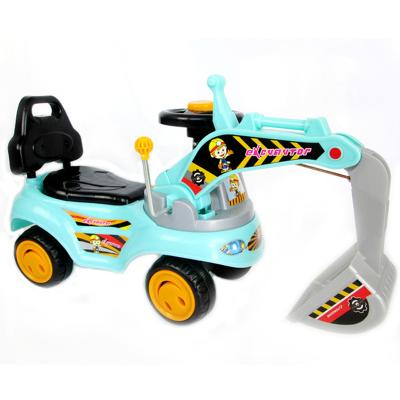 China Ride On Toy Children's Excavator Can Sit And Excavator Ride The Big Toy Engineering Vehicle Music Scooter/Kids Wave Car for sale