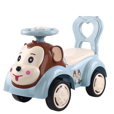 China Ride On Toy China Factory Low Price Monkey Style Bestselling Classic Cute Kids Ride On Car Sliding Scooter Kids Sliding Car With Music for sale